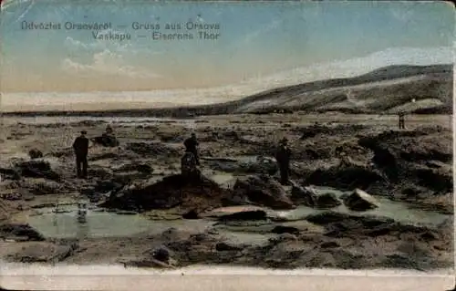 Ak Orșova Rumänien, Eisernes Tor, Vaskapu