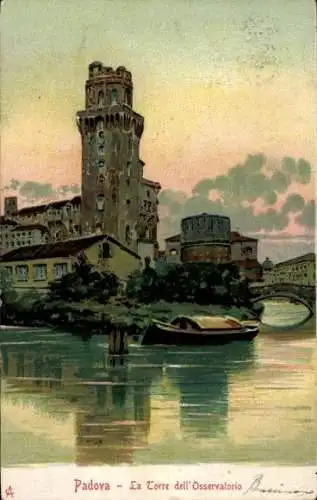 Künstler Ak Padova Padua Veneto, la Torre dell'Osservatorio