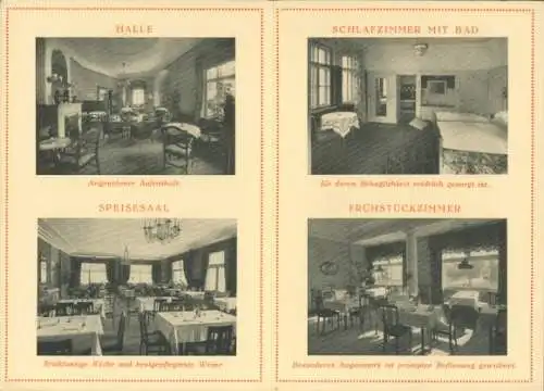 KlappPassepartout Ak Garmisch Partenkirchen in Oberbayern, Hotel Neu Werdenfels, Inneres