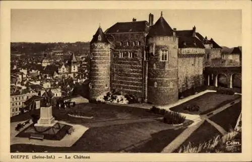 Ak Dieppe Seine Maritime, Chateau