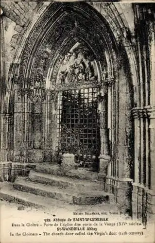 Ak Rives en Seine Seine-Maritime, Abtei Saint-Wandrille