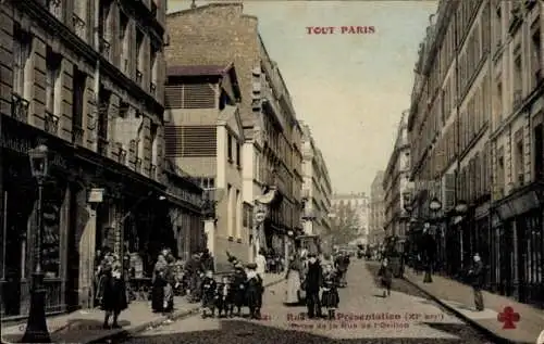 Ak Paris XI, Rue de la Präsentation