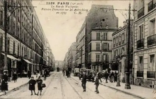 Ak Paris XII Reuilly, Rue de Wattignies