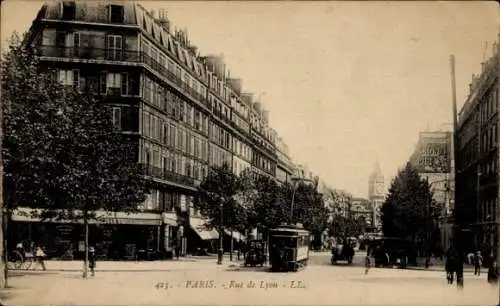Ak Paris XII Reuilly, rue de Lyon
