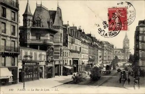 Ak Paris XII Reuilly, Rue de Lyon