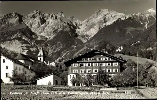 Ak Grins in Tirol, Gasthof St. Josef, Berge