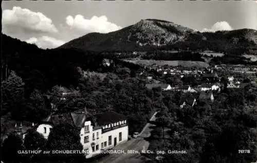 Ak Grünbach am Schneeberg Niederösterreich, Gasthof zur Schubertlinde