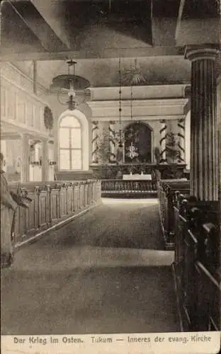 Ak Tukum Lettland, Inneres der evangelischen Kirche