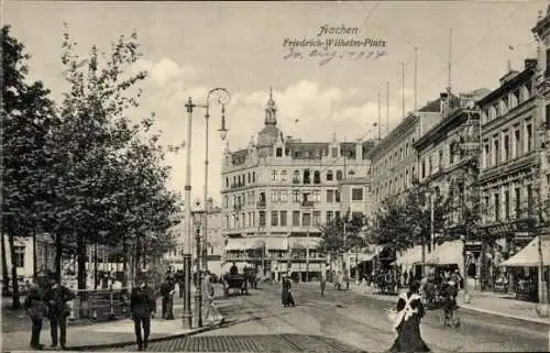 Ak Aachen in Nordrhein Westfalen, Friedrich Wilhelm Platz, Geschäfte