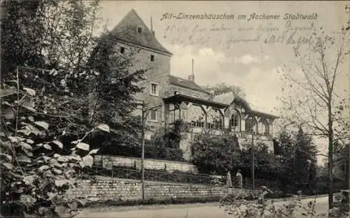 Ak Aachen in Nordrhein Westfalen, Alt Linzenshäuschen im Aachener Stadtwald