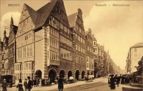 Ak Hansestadt Bremen, Ratscafe, Obernstraße