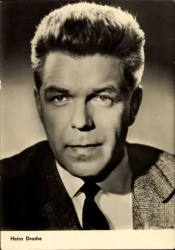 Ak Schauspieler Heinz Drache, Portrait, Autogramm