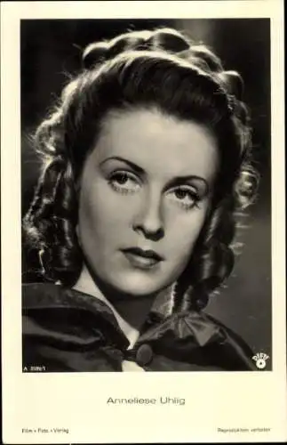 Ak Schauspielerin Anneliese Uhlig, Portrait, Autogramm
