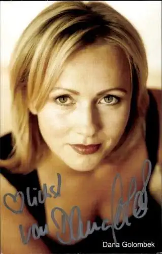 Ak Schauspielerin Dana Golombek, Portrait, Autogramm