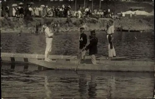Foto Ak Oberndorf bei Salzburg Österreich, Schifferstechen