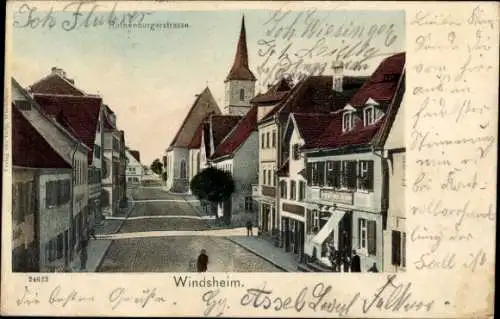 Ak Bad Windsheim in Bayern, Rothenburgerstraße