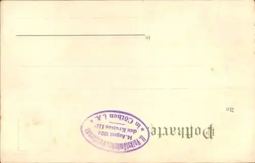 Litho Deutscher Turnerbund, Turner mit Kegeln, Turnvater Jahn