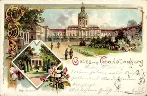 Litho Berlin Charlottenburg, Schloss, Mausoleum