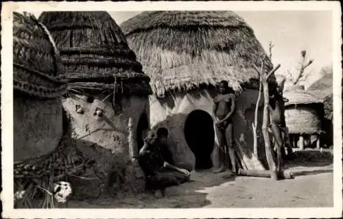 Ak Bongor Tchad, Dorfbewohner, Wohnhäuser