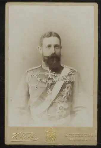 Cabinet Foto Fürst Adolf Georg I. zu Schaumburg-Lippe