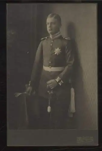 Cabinet Foto Prinz Ernst Heinrich von Sachsen