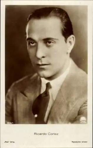 Ak Schauspieler Ricardo Cortez, Portrait, Ross Verlag 4346/1