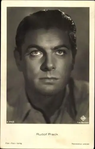 Ak Schauspieler Rudolf Prack, Portrait