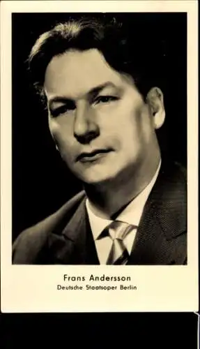 Ak Schauspieler Frans Andersson, Portrait