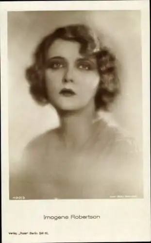 Ak Schauspielerin Imogene Robertson, Portrait