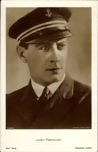 Ak Schauspieler Ivan Petrovich, Portrait in Uniform, Ross Verlag 4287 1