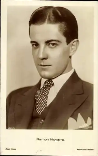 Ak Schauspieler Ramon Novarro, Portrait