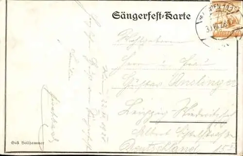 Ak Wien 1. Innere Stadt , 10. Deutsches Sängerbundesfest 1928