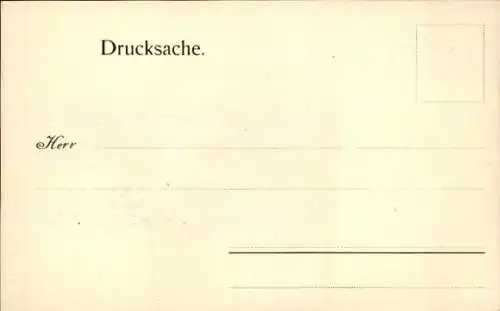 Künstler Ak Eisenach in Thüringen, Zigarrenfabrik u. Tabakfabrik H. W. Fleischhauer, Besuchsanzeige