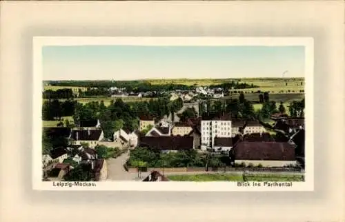 Passepartout Ak Mockau Leipzig in Sachsen, Blick ins Parthental