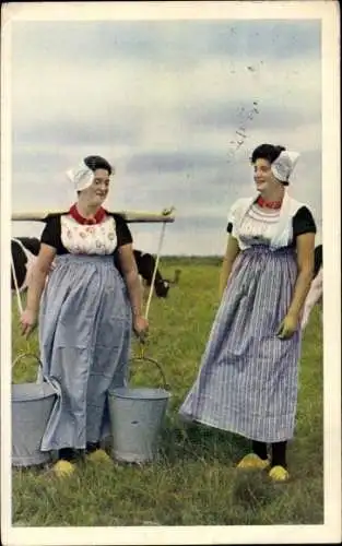 Ak Walcheren Zeeland, Dutch costume