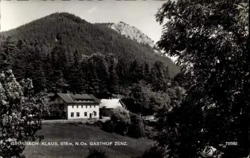 Ak Grünbach am Schneeberg Niederösterreich, Gasthof Zenz