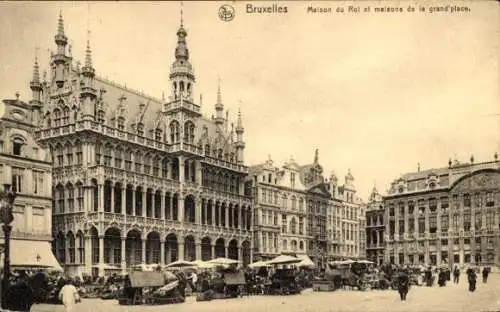 Ak Brüssel Brüssel, Maison du Roi, Maisons de la Grand Place