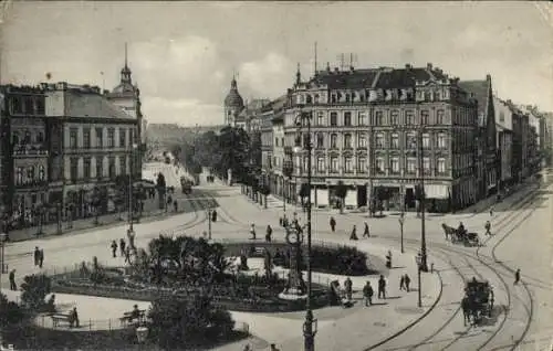 Ak Hannover in Niedersachsen, Aegidientorplatz und Straßenpartie, Geschäftshaus G. A. Meyer