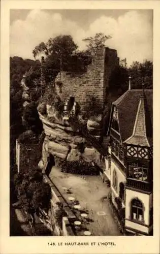 Ak Saverne Zabern Elsass Bas Rhin, Château du Haut-Barr, Burg Hohbarr, Hotel