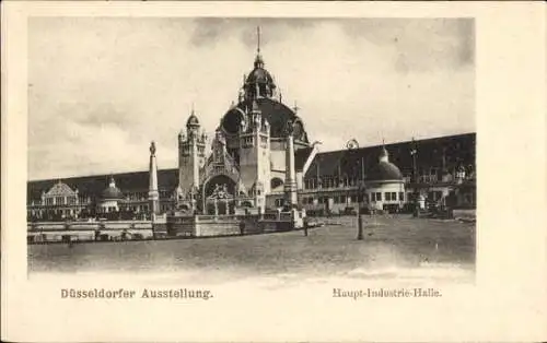 Ak Düsseldorf am Rhein, Haupt Industrie Halle der Düsseldorfer Ausstellung 1902
