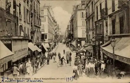 Ak Paris XI, Rue d’Angouleme