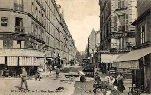 Ak Paris XI., Rue Amelot