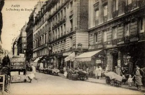 Ak Paris XI, Faubourg du Temple