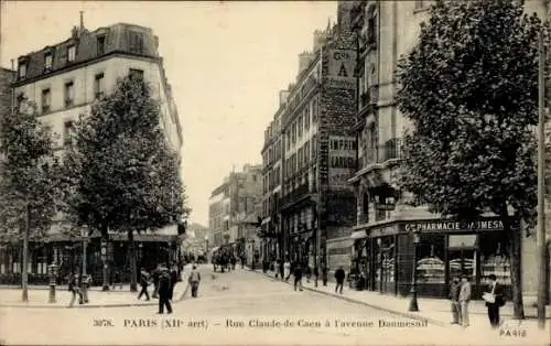 Ak Paris XII Reuilly, Rue Claude Decaen, Avenue Daumesnil