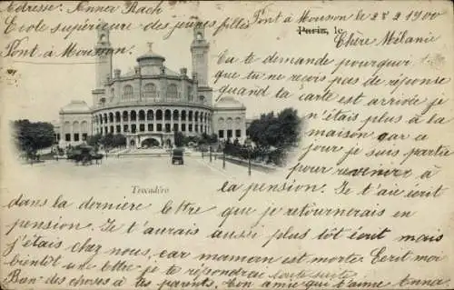 Ak Paris XVI, Trocadéro