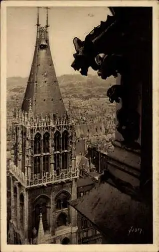 Ak Rouen Seine Maritime, Cathedrale, La Tour de Saint-Romain