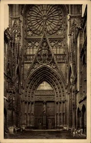 Ak Rouen Seine Maritime, Cathedrale, Cour des Libraires