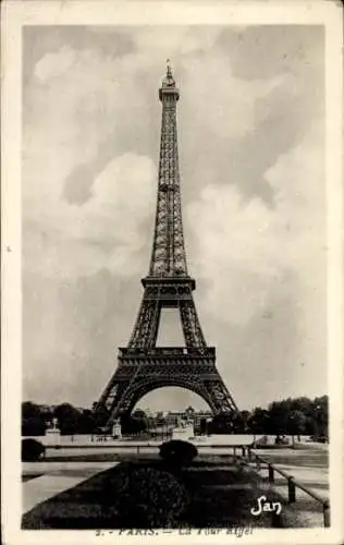 Ak Paris VII, Eiffelturm
