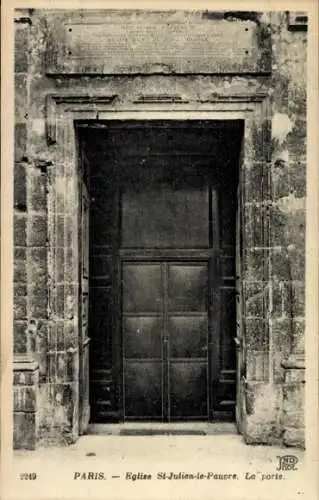 Ak Paris V, Kirche Saint Julien le Pauvre