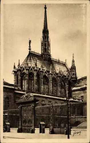 Ak Paris I Ile de la Cité, Sainte Chapelle, Justizpalast